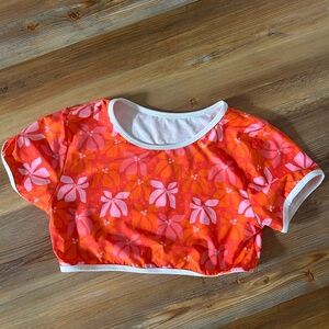 Vibrant Floral Bikini Top